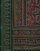 Green Georgette Printed Saree