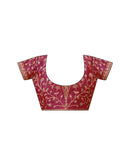 Pink Georgette Laheriya Printed Saree