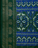 Blue Georgette Foil Printed Saree