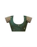 Mehandi Green Silk Woven Banarasi Saree
