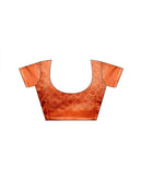 Vat Savitri Special Light Orange Linen Bandhani Printed Saree
