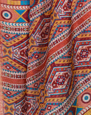 Ready To Wear Multicoloured Dola Silk Printed Saree