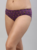 Amelie 102 Printed Cotton Hipster Panty for Women - Assorted Colours AS02