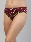Amelie 102 Printed Cotton Hipster Panty for Women - Assorted Colours AS04