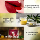 Herb Enriched Ayurvedic Lipstick Micro-Mini Kit:16 shades