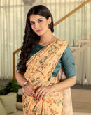 Ready To Wear Multicoloured Georgette Floral Printed Saree