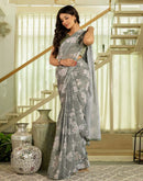 Ready To Wear Multicoloured Georgette Floral Printed Saree
