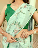 Ready To Wear Multicoloured Georgette Floral Printed Saree