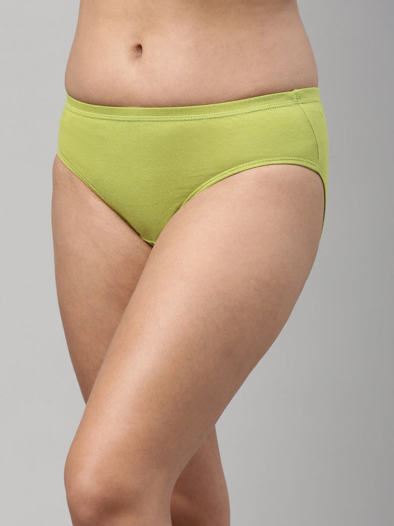 Amelie 101 Solid Soft Cotton Hipster Panty for Women - Assorted Colours AS02
