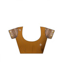 Brown Silk Embroidery Saree