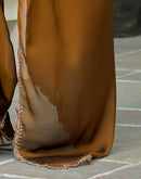 Brown Silk Embroidery Saree