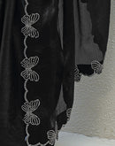 Black Shimmer Stone Work Swarovski Saree