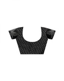 Black Shimmer Stone Work Swarovski Saree