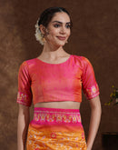 Yellow Silk Woven Banarasi Saree