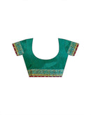 Pista Green Chiffon Foil Printed Bandhani Saree