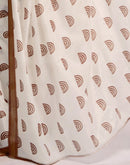 Ready To Wear Off White Silk Printed Saree