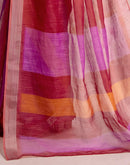 Ready To Wear Multicoloured Silk Printed Saree