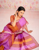 Ready To Wear Multicoloured Silk Printed Saree