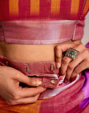 Ready To Wear Multicoloured Silk Printed Saree