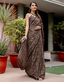 Multicoloured Cotton Printed Saree
