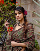 Multicoloured Cotton Printed Saree