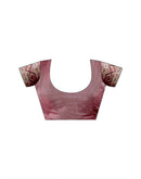 Maroon Silk Woven Patola Saree