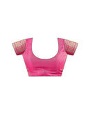 Pink Silk Woven Banarasi Saree