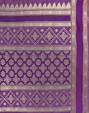 Purple Silk Woven Banarasi Saree