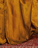 Mustard Yellow Silk Woven Banarasi Saree