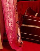 Pista Green Silk Woven Paithani Saree