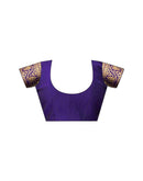 Purple Silk Woven Banarasi Saree