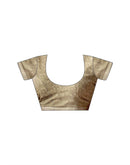 Khaki Georgette Printed Saree