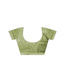 Sage Green Georgette Printed Saree