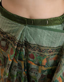 Ready To Wear Multicoloured Linen Printed Embroidery Border Saree