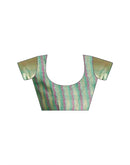 Mint Green Linen Silk Woven Printed Saree