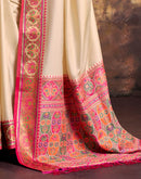 Beige Silk Woven Patola Saree
