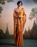 Copper Brown Tissue Silk Woven Saree
