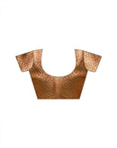 Copper Brown Tissue Silk Woven Saree