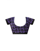 Purple Khadi Printed Saree