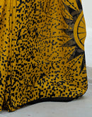 Yellow Khadi Printed Saree