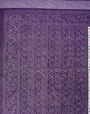 Purple Linen Bandhani Printed Saree