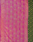 Green Shimmer Silk Woven Banarasi Saree