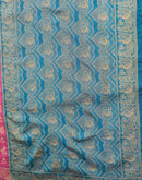Magenta Shimmer Silk Woven Banarasi Saree