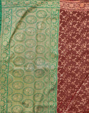Maroon Shimmer Silk Woven Banarasi Saree