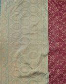 Magenta Shimmer Silk Woven Banarasi Saree