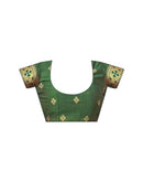 Teal Green Silk Woven Paithani Saree
