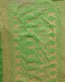 Rani Pink Shimmer Silk Woven Banarasi Saree