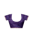 Lavender Linen Printed Saree