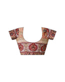 Multicoloured Silk Printed Saree
