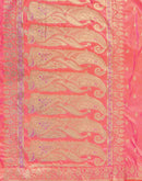 Orange Silk Woven Banarasi Saree